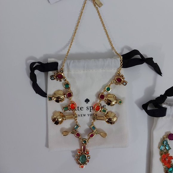 NWT Kate Spade Garden Party Necklace Bracelet Set - Picture 3 of 7